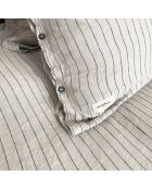 Funda nórdica de lino índigo