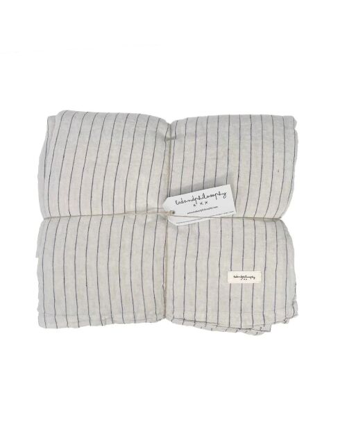 Funda nórdica de lino índigo