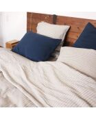 Funda nórdica de lino índigo