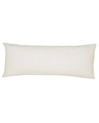 Cremefarbenes Leinenkissen, einfarbig, 30 x 70 cm