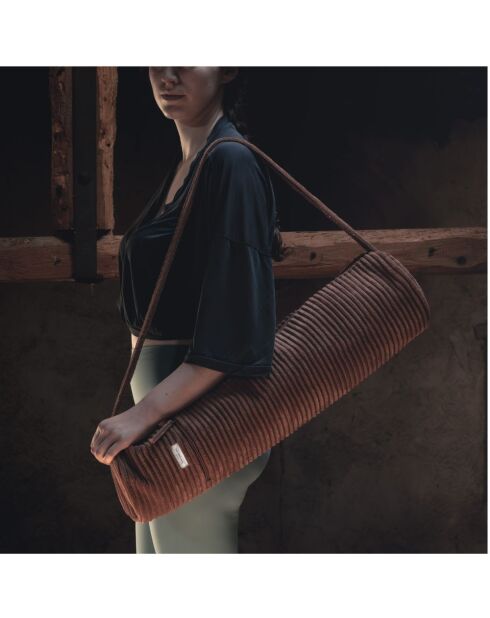 Yogatasche aus Zimtcord - 68x14x14 cm