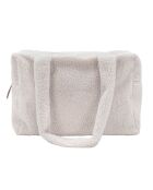 Weisse Wochenendtasche aus Kunstfell - 46x30x20 cm