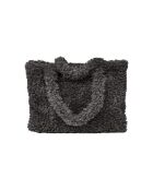 Bolso de piel sintética gris - 35x45x17 cm