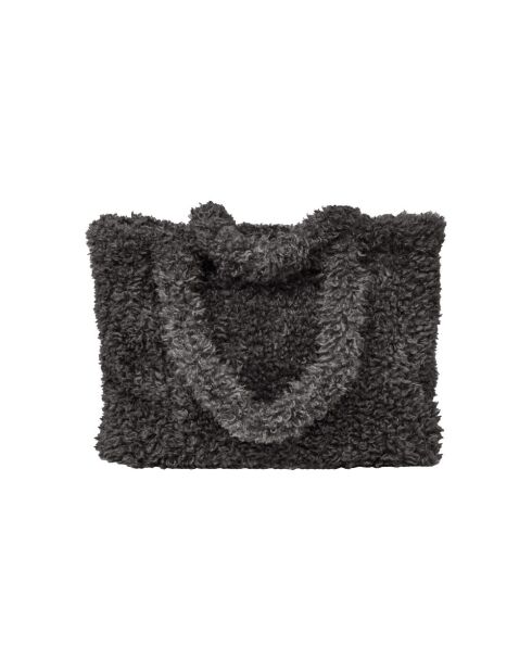 Bolso de piel sintética gris - 35x45x17 cm