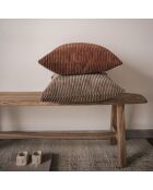 Mocca corduroy kussen - 50x50 cm