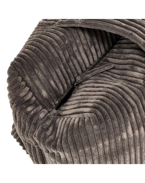 Borsa da weekend in velluto grigio - 46x30x20 cm