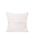 Besticktes Shamalo-Kissen aus Leinen, 35 x 35 cm