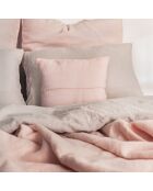 Besticktes Shamalo-Kissen aus Leinen, 35 x 35 cm