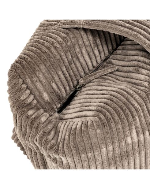 Borsa da weekend Mocca in velluto - 46x30x20 cm