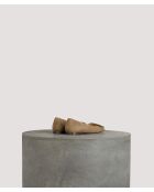Khakifarbene Ballerinas Louis aus Veloursleder