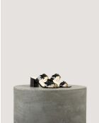 Rhea zwarte muiltje van zacht lakleer