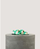 Platte sandalen van Rhea van zacht turflakleer