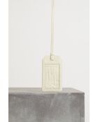 Porte-étiquette Berlin en cuir multicolore - 10x6cm