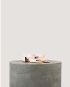 Mules de charol suave Mauve Rhea