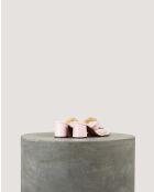 Mules de charol suave Mauve Rhea