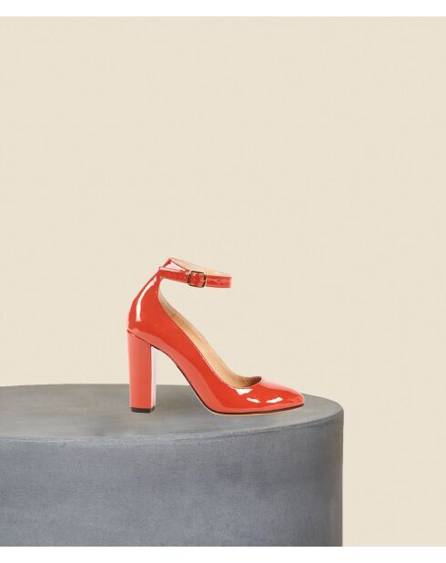 Babies NEAL High Heel aus hellrotem Lackleder — 9 cm Absatz