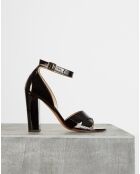 Sandalias de charol negras Cala Haute