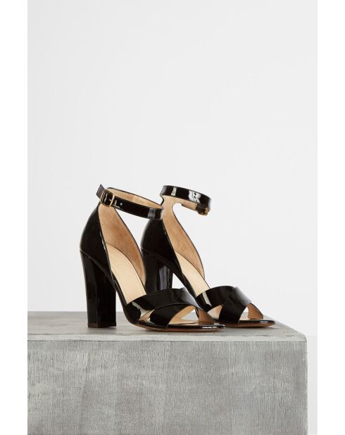 Sandalias de charol negras Cala Haute