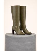 B Boreal Militärstiefel - 9 cm Absatz