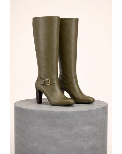 B Boreal Militärstiefel - 9 cm Absatz