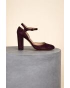 Babies hautes en cuir Mambo bordeaux