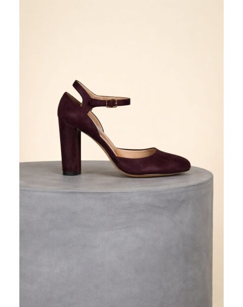 Babies hautes en cuir Mambo bordeaux