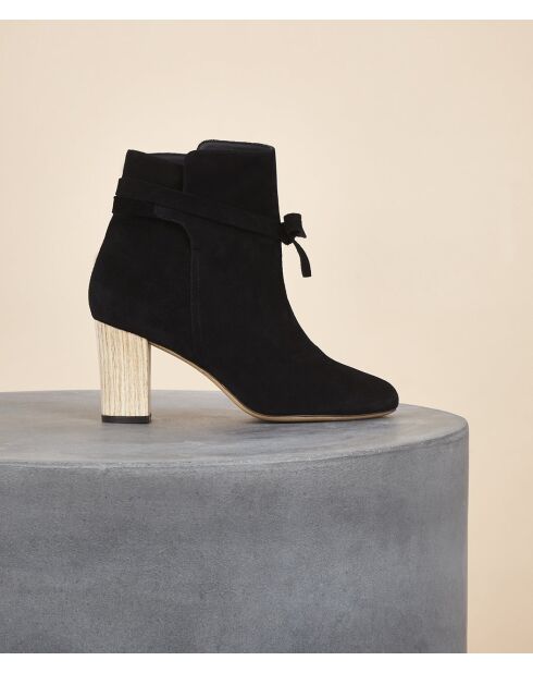 Bottines s à talon Sonora noires - Talon 9 cm