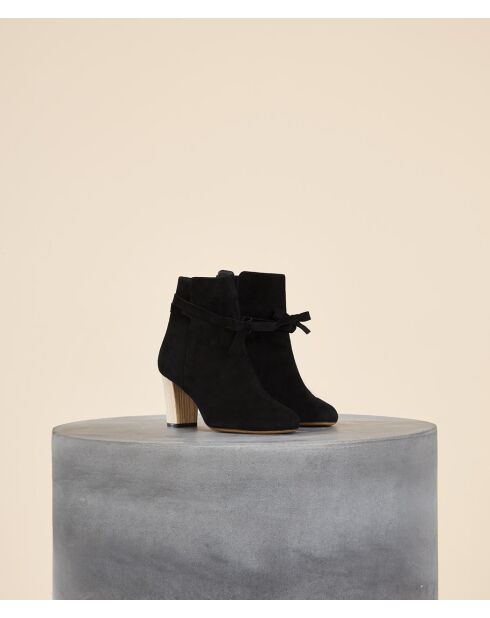 Bottines s à talon Sonora noires - Talon 9 cm