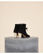 Bottines s à talon Sonora noires - Talon 9 cm