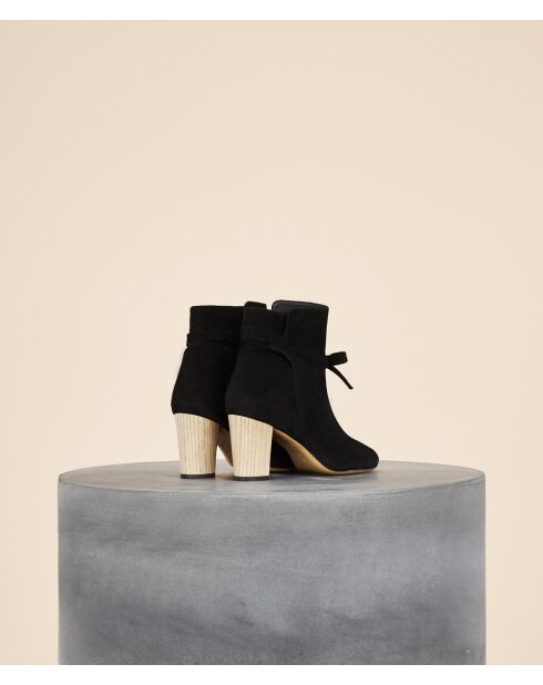 Bottines s à talon Sonora noires - Talon 9 cm