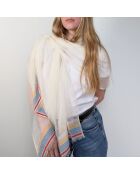Etole en coton Sara Blanc