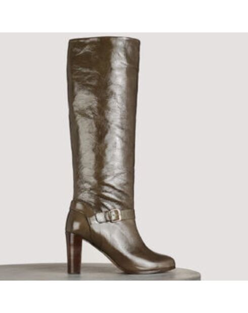 B Boreal Tea Lacklederstiefel - 9 cm Absatz