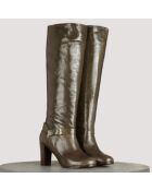 B Boreal Tea Lacklederstiefel - 9 cm Absatz