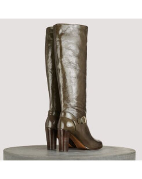 B Boreal Tea Lacklederstiefel - 9 cm Absatz