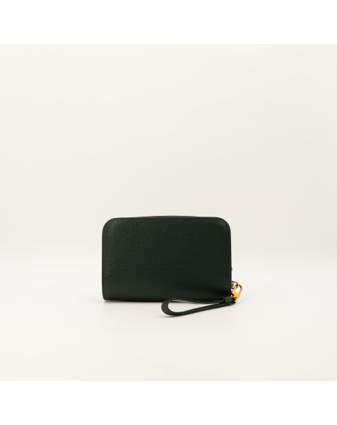 Piniengrünes Taiga-Lederetui - Sehr guter Zustand - 24 x 3,5 x 16 cm