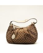 Beigefarbene Sukey-Tasche - Guter Zustand - 33 x 12 x 27 cm