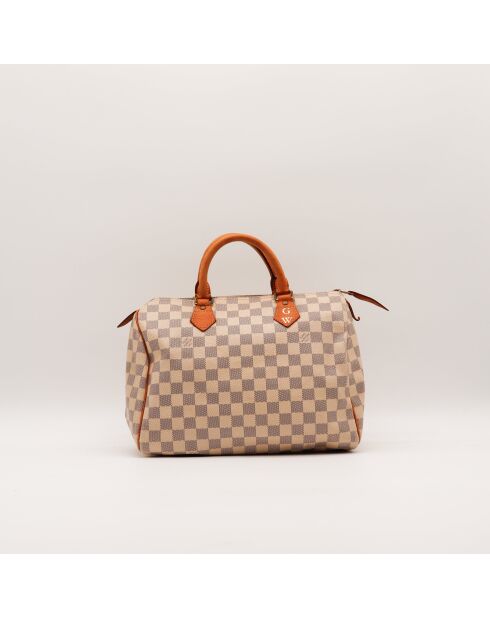 Speedy 30 Azur Damier beige Tasche - Sehr guter Zustand - 30 x 21 x 17 cm