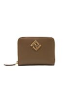 Diamonds Beige Geldbörse mit Reißverschluss — Neu — 9 x 12,5 x 2 cm