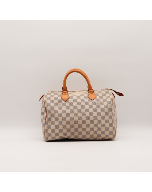 Speedy 30 Damier Azur beige Tasche - Sehr guter Zustand - 30 x 17 x 21 cm cm