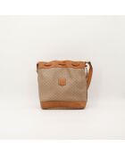 Macadam emmertas in beige en camel - Goede staat - 26 x 14 x 30 cm