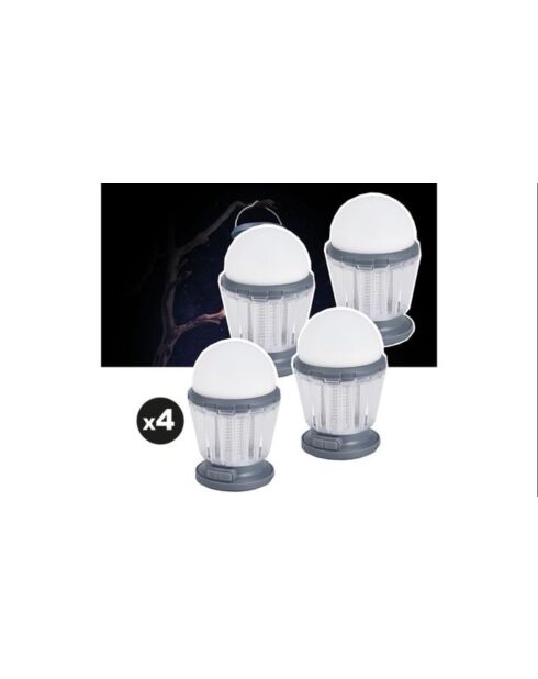 Set di 4 trappole per zanzare da esterno Mosquito Stop MS 30 Trasparente - 38x14,5x9,5 cm