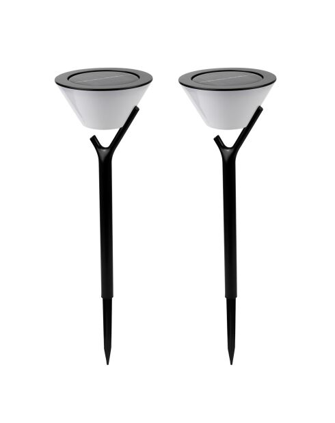 Set mit 6 Solarleuchten in Form von Peaky Cup, 37 x 52 x 12 cm