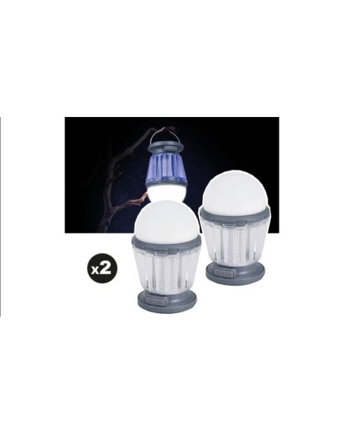 Set van 2 muggenvangers voor buiten Mosquito Stop MS 30 Transparant - 19x9,5x14,5 cm