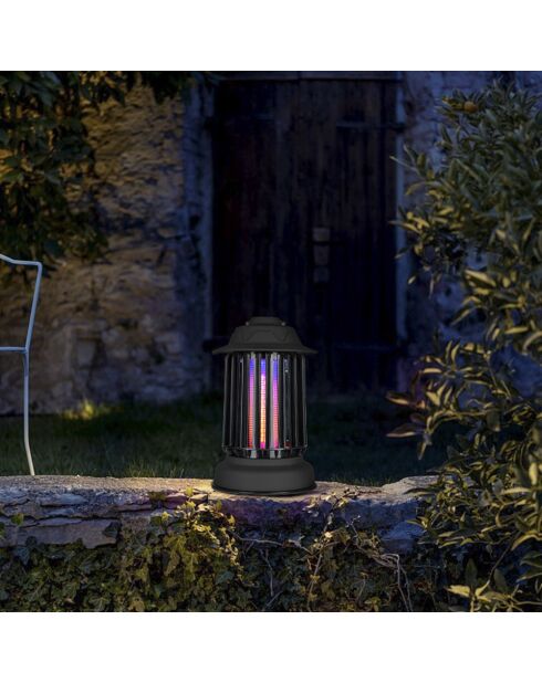 Set van 2 stuks Mosquito Garden MG 10 zwarte zelfreinigende muggenval voor buiten - 30x34x17 cm