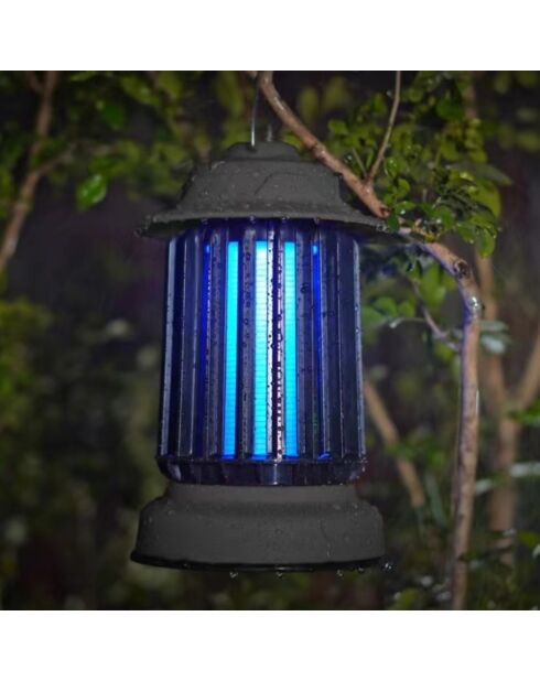 Set van 2 stuks Mosquito Garden MG 10 zwarte zelfreinigende muggenval voor buiten - 30x34x17 cm