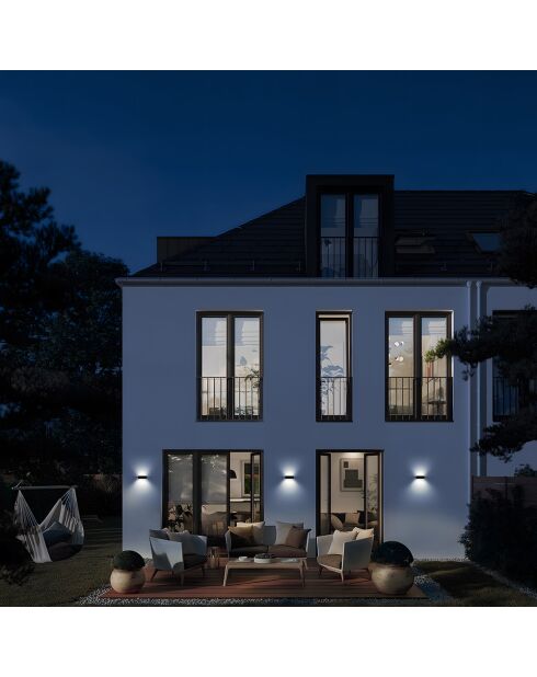 Set van 2 Solar Wall S31 solarlampen - 18,5x7x9,5 cm