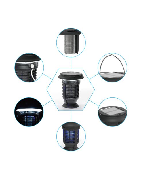 Mosquito Garden MG 20 selbstreinigende Solar-Mückenfalle, 17 x 17 x 23,5 cm