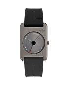 Montre  analogique unisexe en résine gris / noir