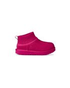 Rosafarbene klassische Stiefel mit ultraelastischen Manschetten