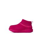 Rosafarbene klassische Stiefel mit ultraelastischen Manschetten